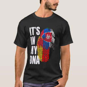 Deutsche und slowakische DNA-Erbeflagge T-Shirt