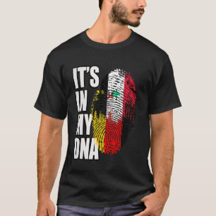 Deutsche und syrische DNA-Erbe-Flagge T-Shirt