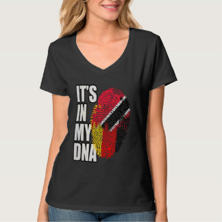 Deutsche und Trinidad Tobago DNA-Heritage-Flagge T-Shirt