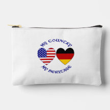 Deutsche USA-Flagge Herzen Land Erbe