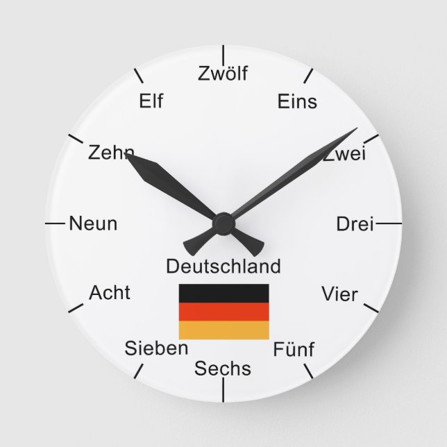 Deutsche Wanduhr (Vorderseite)