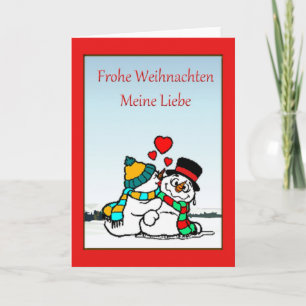 Deutsche Weihnachtskarte Feiertagskarte