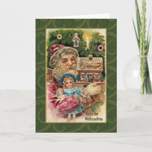 Deutsche Weihnachtskarte Feiertagskarte (Vorderseite)