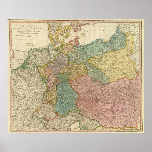 Deutsche Weltreligion Atlas Karte Poster (Vorne)