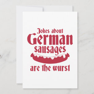 Deutsche Würstchen Dankeskarte