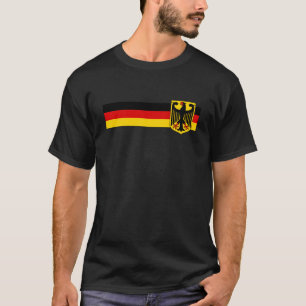 Deutscher Adler Bundeswappen Deutsche Flagge T-Shirt