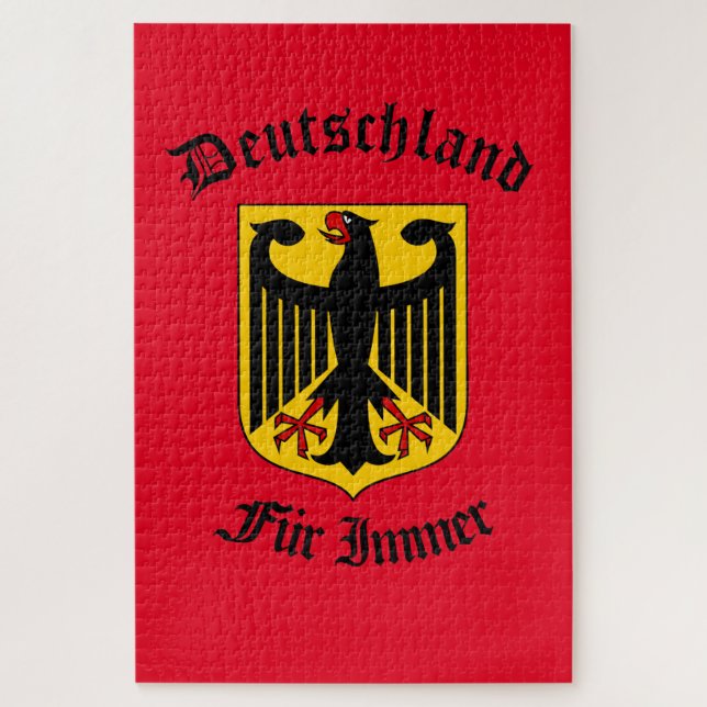 Deutscher Adler, Deutschland für immer/Pelz Immer Puzzle (Vertikal)
