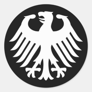 Deutscher Adler Runder Aufkleber