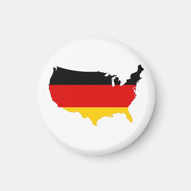 Deutscher Amerikaner Magnet (Vorne)
