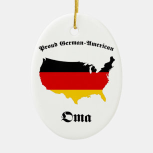 Deutscher Amerikaner Oma - Oma - Großmutter Keramikornament