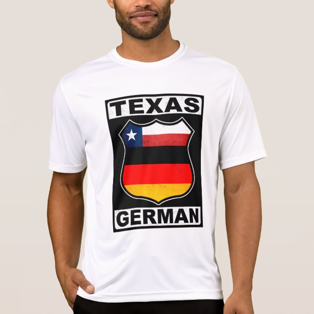 Deutscher Amerikaner Texas T-Shirt (Vorderseite)