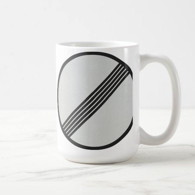 Deutscher Autobahn Tasse "keiner (Rechts)