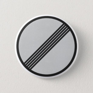Deutscher Autobahnlandstraßen-Zeichenknopf Button