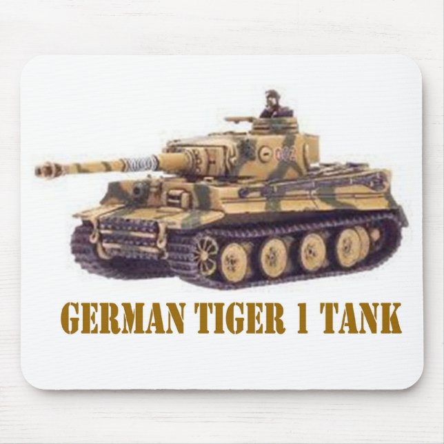 DEUTSCHER BEHÄLTER DES TIGER-1 MOUSEPAD (Vorne)