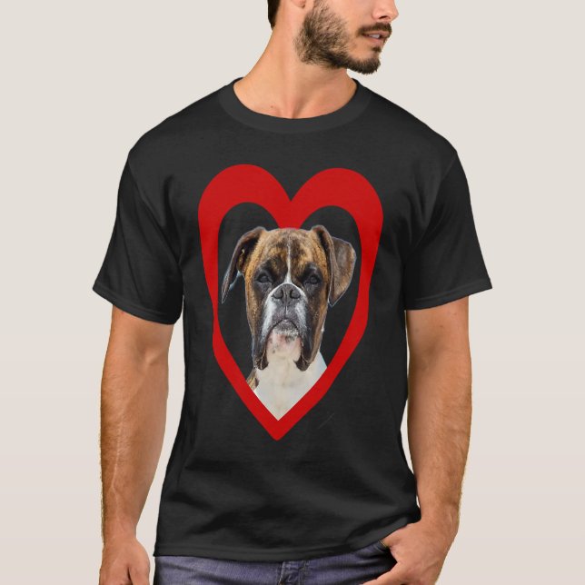 Deutscher Boxer  Dog Heart   Boxer  German Boxer T-Shirt (Vorderseite)
