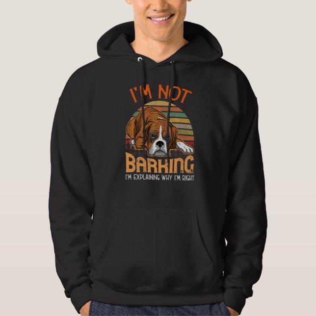 Deutscher Boxer Dog Vintag 3 Hoodie (Vorderseite)