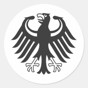 Deutscher Bundesadler Runder Aufkleber
