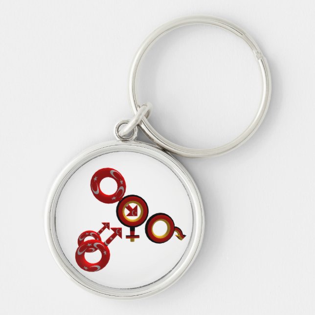 Deutscher Cuckold für Türkische Bulls Schlüsselanh Schlüsselanhänger (Vorne)