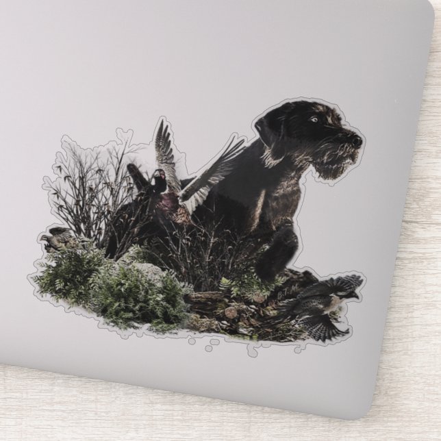 Deutscher Drahthaar Pointer Sticker (Detail)