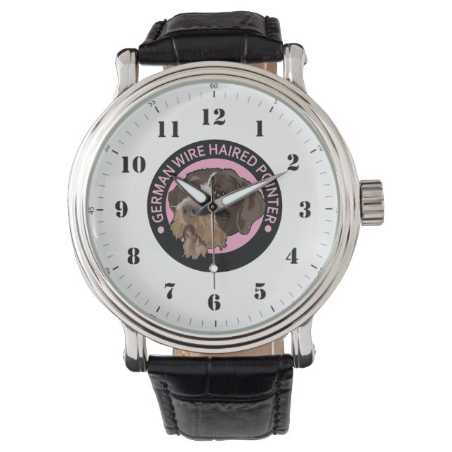 Deutscher Drahthaarzeiger Armbanduhr (Vorderseite)