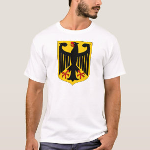 Deutscher Eagle auf gelbem Schild T-Shirt
