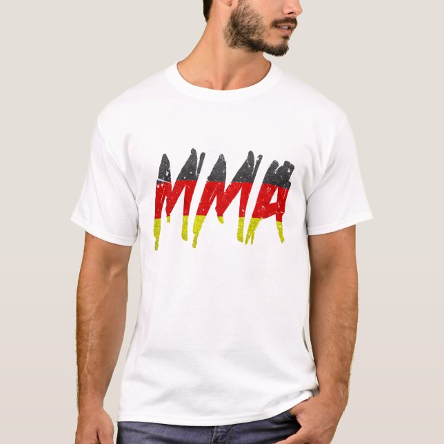 Deutscher Flagge MIXED MARTIAL ARTS T - Shirt (Vorderseite)