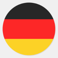 Deutscher Flaggenaufkleber
