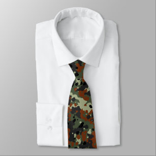 Deutscher Flecktarn Camouflage Krawatte