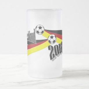deutscher Fußball Mattglas Bierglas