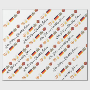 Deutscher Geburtstag,Alles Gute zum Geburtstag Geschenkpapier