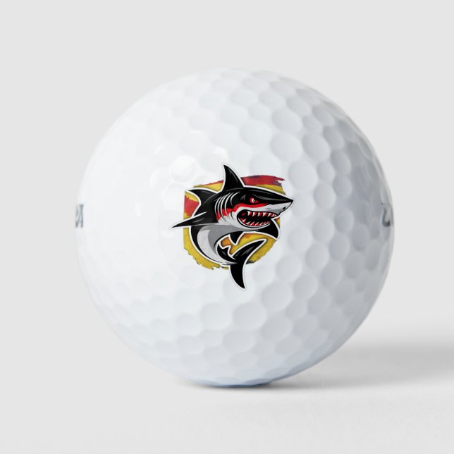Deutscher Hai Golfball (Vorderseite)