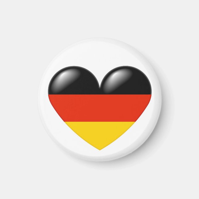 Deutscher Herzmagnet - Deutsche Herz Magnet (Vorne)