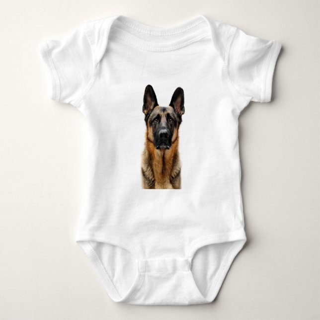 Deutscher Hirte Baby Strampler (Vorderseite)