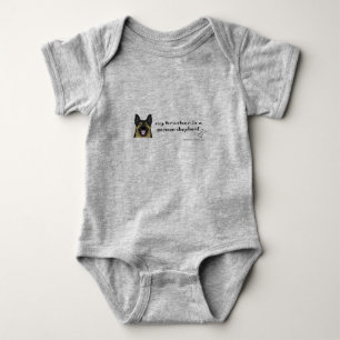 deutscher Hirte Baby Strampler