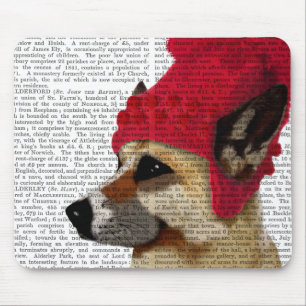 Deutscher Hirte in Red Wooly Hat Mousepad