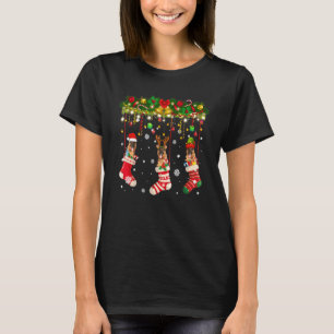 Deutscher Hirte in Sock Xmas Rentier Santa Elf Do T-Shirt