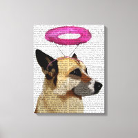 Deutscher Hirte mit rosa Halo