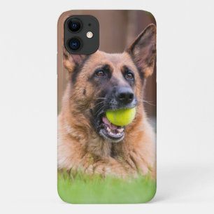 Deutscher Hirte mit Tennisball Case-Mate iPhone Hülle