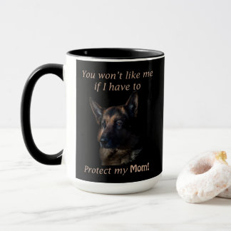Deutscher Hirte schützt meine Mama Tasse
