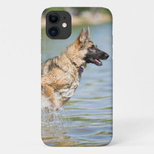 Deutscher Hirte springt ins Wasser Case-Mate iPhone Hülle