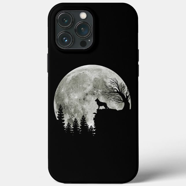 Deutscher Hirte, Stehend auf Mountain Halloween Case-Mate iPhone Hülle (Rückseite)