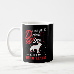 Deutscher Hirte und Wein Kaffeetasse