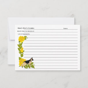 Deutscher Hirte: Von der Küche der Rezept-Karte