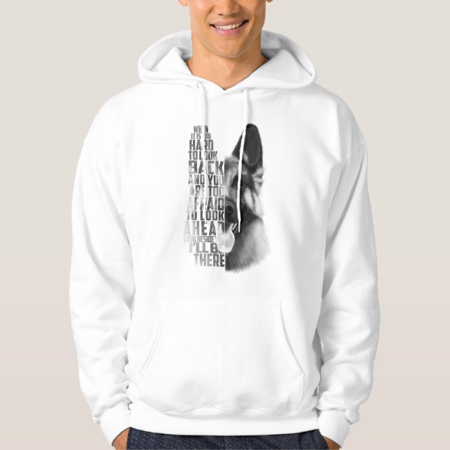 Deutscher Hirtenziffer, deutscher Schäferhund  Hoodie (Vorderseite)