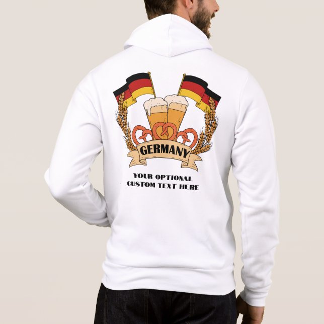 Deutscher Individuelle Name Hoodie (Rückseite)