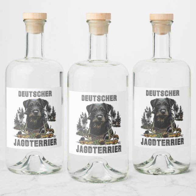 Deutscher Jagdterer Alkoholflaschenetikett (Flaschen)