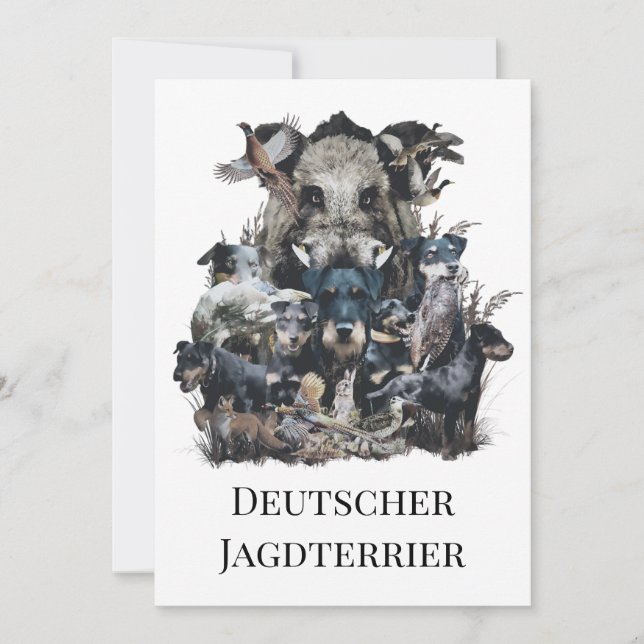 Deutscher Jagdterer Einladung (Vorderseite)