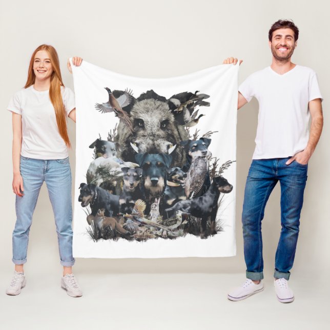 Deutscher Jagdterer Fleecedecke (Beispiel)