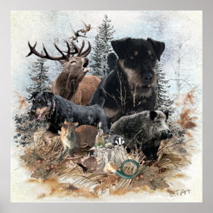 Deutscher Jagdterrier (Jagdterrier)  Poster