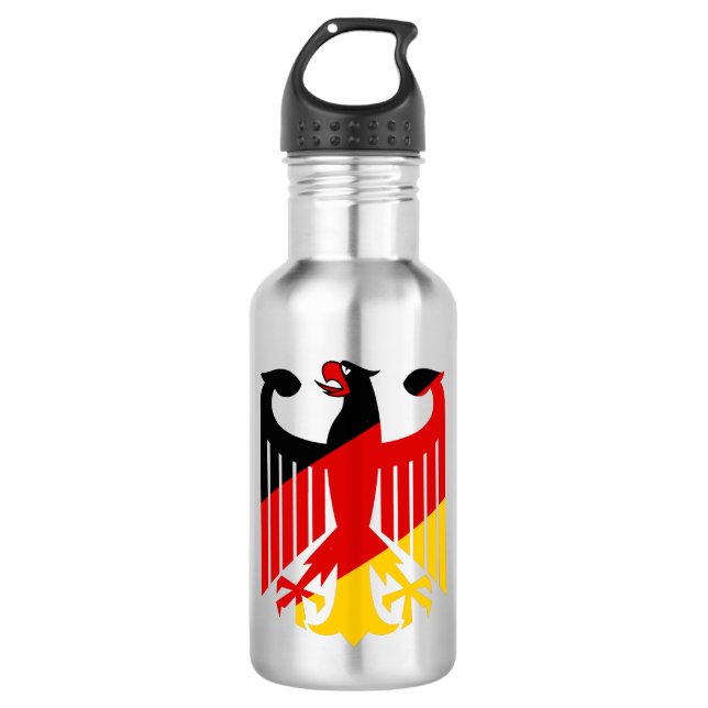 Deutscher Kaiseradler Edelstahlflasche (Vorderseite)